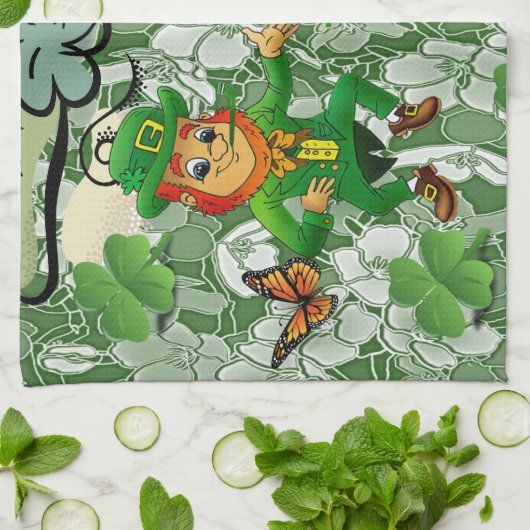Saint Patrick's Day Kitchen Hand Towel Theedoek (Gevouwen)
