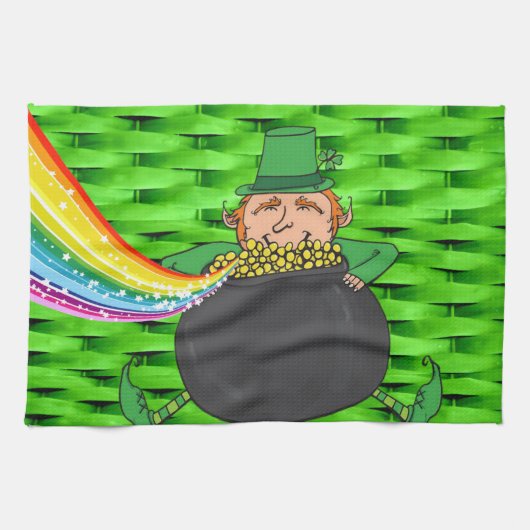 Saint Patrick's Day Kitchen Hand Towel Theedoek (Horizontaal)