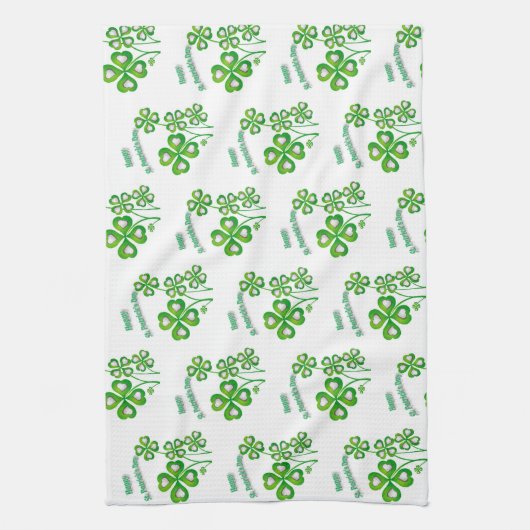 Saint Patrick's Day Kitchen Hand Towel Theedoek (Verticaal)