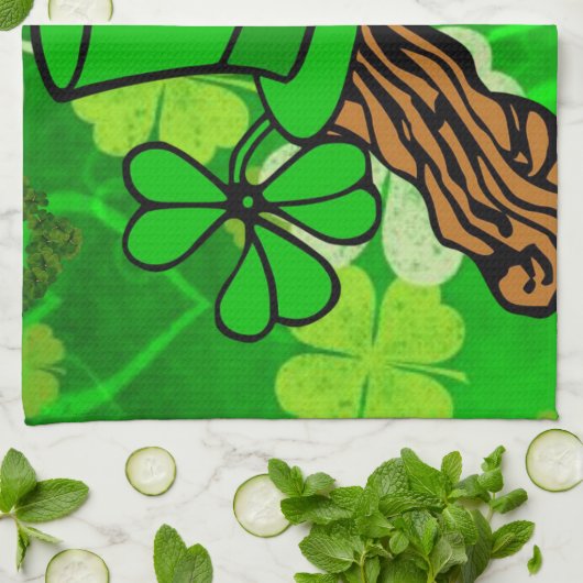 Saint Patrick's Day Kitchen Hand Towel Theedoek (Gevouwen)