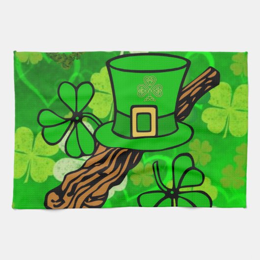 Saint Patrick's Day Kitchen Hand Towel Theedoek (Horizontaal)
