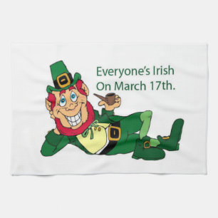 Saint Patrick's Day Kitchen Hand Towel Theedoek