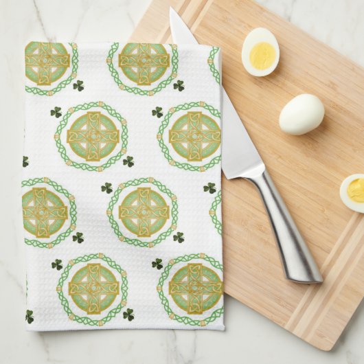 Saint Patrick's Day Kitchen Hand Towel Theedoek (Quarter Fold)