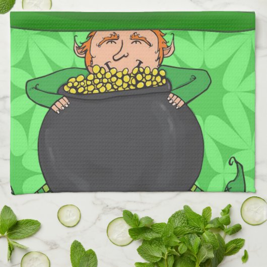 Saint Patrick's Day Kitchen Hand Towel Theedoek (Gevouwen)