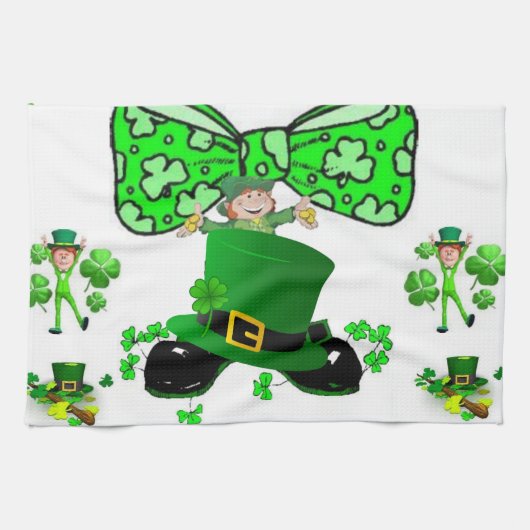 Saint Patrick's Day Kitchen Hand Towel Theedoek (Horizontaal)