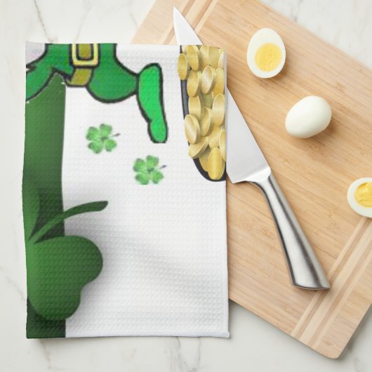 Saint Patrick's Day Kitchen Hand Towel Theedoek (Quarter Fold)