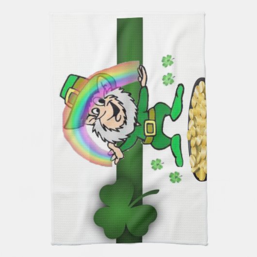 Saint Patrick's Day Kitchen Hand Towel Theedoek (Verticaal)