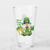 Saint Patrick's Day leprechaun beer Glass Glas (Achterkant)