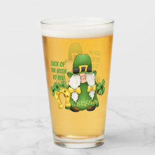 Saint Patrick's Day leprechaun beer Glass Glas