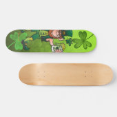 Saint Patrick's Day Leprechaun Drink Beer Persoonlijk Skateboard (Horizontaal)