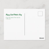Saint Patrick's Day Leprechaun in de Pot of Gold Briefkaart (Achterkant)
