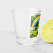 Saint Patrick's Day Leprechaun in de Pot of Gold Shot Glas (Links)