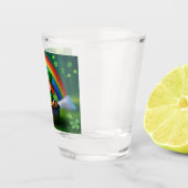 Saint Patrick's Day Leprechaun in de Pot of Gold Shot Glas (Rechts)