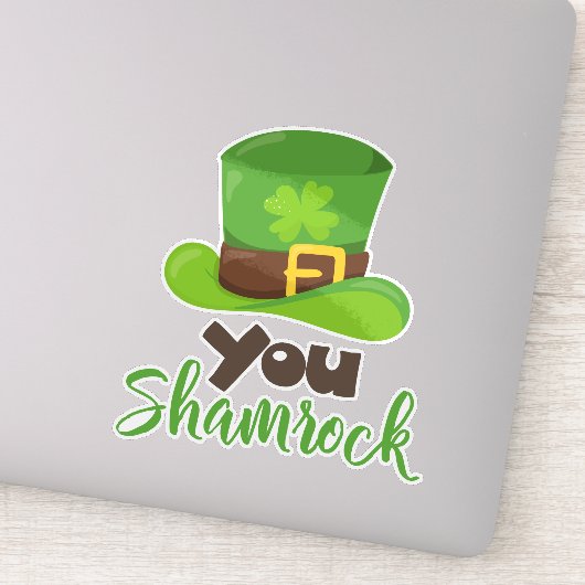 Saint Patrick's Day, Leprechaun Pet, You Shamrock Sticker (Detail)