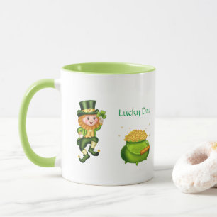 Saint Patrick's Day Leprechaun & Pot of Gold Mok