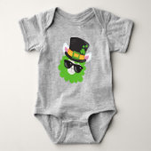 Saint Patrick's Day, Llama, Alpaca, Pet Leprechaun Romper (Voorkant)