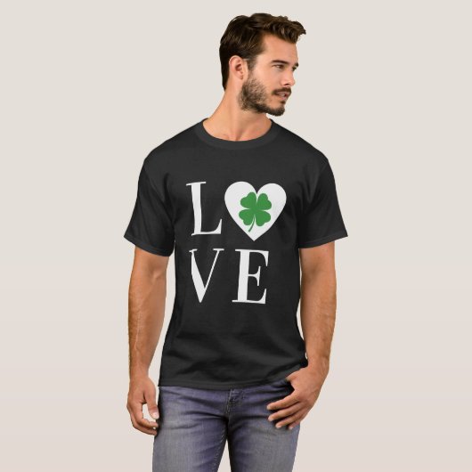 Saint Patrick's day love T-shirt (Voorkant volledig)