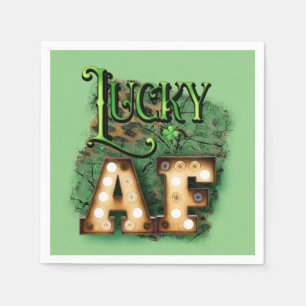 Saint Patrick's Day Lucky AF Irish Marquee Lights Servet