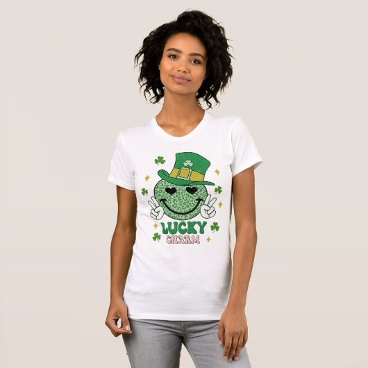 Saint Patrick's Day Lucky Charm Shirt, Lucky T-shirt (Voorkant volledig)