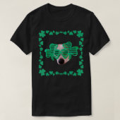 Saint Patrick's Day Lucky Chihuahua Shamrocks Gree T-shirt (Design voorkant)