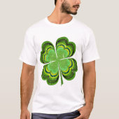 Saint Patricks Day Lucky Clover T-shirt (Voorkant)