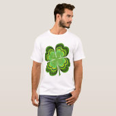 Saint Patricks Day Lucky Clover T-shirt (Voorkant volledig)