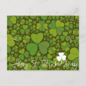 Saint Patrick's Day Lucky Clovers Shamrock Irish Briefkaart (Voorkant)