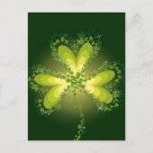 Saint Patrick's Day Lucky Clovers Shamrock Irish Briefkaart (Voorkant)