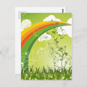 Saint Patrick's Day Lucky Clovers Shamrock Irish Briefkaart (Voorkant / Achterkant)