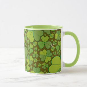 Saint Patrick's Day Lucky Clovers Shamrock Irish Mok