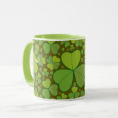 Saint Patrick's Day Lucky Clovers Shamrock Irish Mok (Voorkant links)