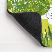 Saint Patrick's Day Lucky Clovers Shamrock Irish Muismat (Hoek)