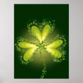 Saint Patrick's Day Lucky Clovers Shamrock Irish Poster (Voorkant)