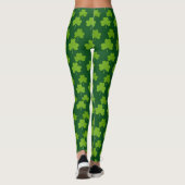 Saint Patrick's Day Lucky Green Shamrock Clover Leggings (Achterkant)
