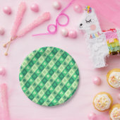 Saint Patrick's Day Lucky Green Shamrock Clover Papieren Bordje (Feest)