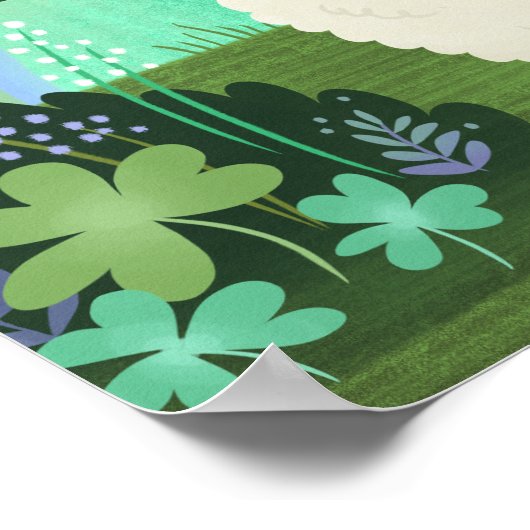 Saint Patrick's Day Lucky Lamb Art Print (Hoek)