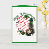 Saint Patrick's Day Lucky Meerkat Shamrock Lijst Kaart (Gele Bloem)