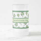 Saint Patrick's Day Lucky Mok Frosted Beer Stein (Center)