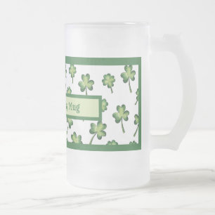 Saint Patrick's Day Lucky Mok Frosted Beer Stein