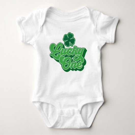 Saint Patrick's Day Lucky One Baby Bodysuit (Voorkant)