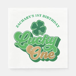 Saint Patrick's Day Lucky One Birthday Paper Napki Servet