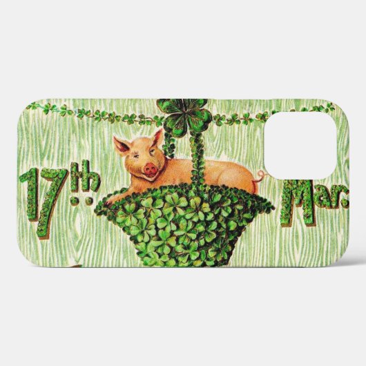 Saint Patrick's Day Lucky Pig,  Case-Mate iPhone Case (Achterkant (horizontaal))