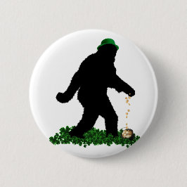 Saint Patrick's Day Lucky Sasquatch Ronde Button 5,7 Cm