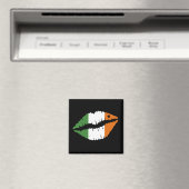 Saint Patrick's Day Lucky Shamrock Lips Irish Magneet (Insitu (Vaatwasser))
