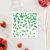 Saint Patricks Day Lucky Shamrock Pattern Servetten (Insitu)