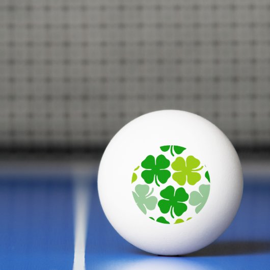 Saint Patrick's Day Lucky Shamrock Pingpongbal (Net)