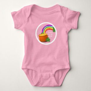 Saint Patrick's Day Lucky Shamrock Pot of Gold Romper
