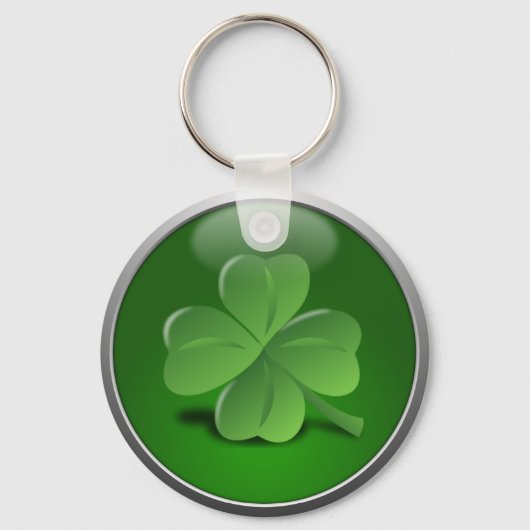 Saint Patrick's Day Lucky Shamrock Sleutelhanger (Voorkant)