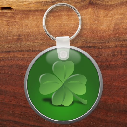 Saint Patrick's Day Lucky Shamrock Sleutelhanger (Voorkant)