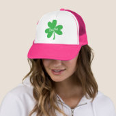 Saint Patrick's Day Lucky Shamrock Trucker Pet (In situ)